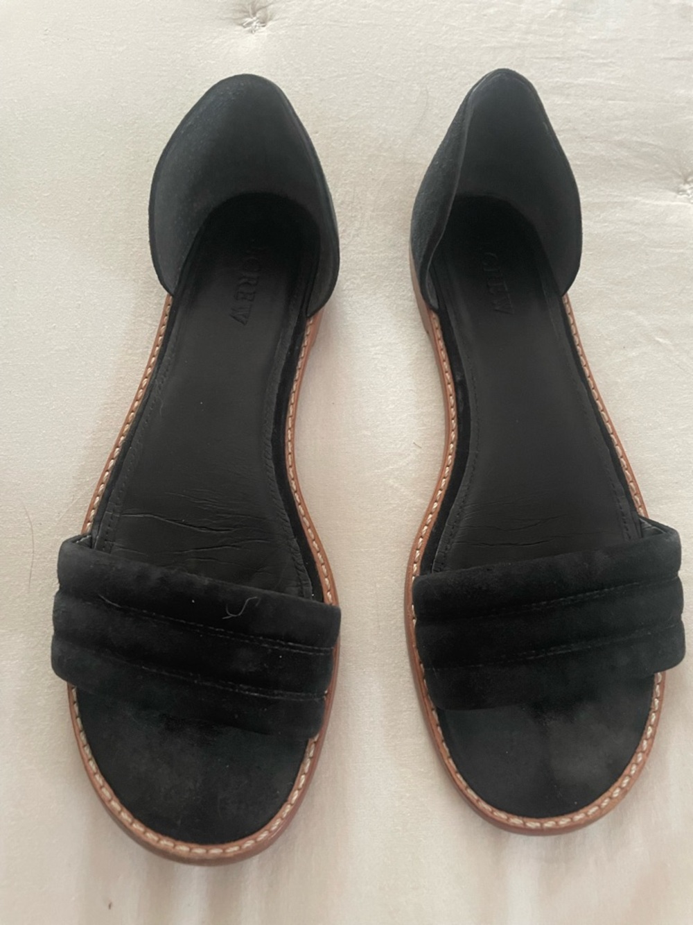 J Crew Hayes suede d’Orsay sandals
